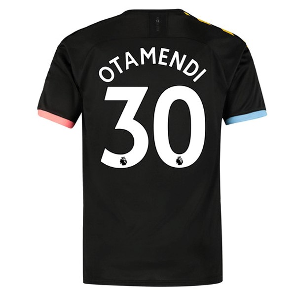 Trikot Manchester City NO.30 Otamendi Auswarts 2019-20 Schwarz Fussballtrikots Günstig